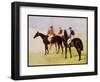 Study of Three Steeplechase Cracks: Allen Mcdonough on Brunette, Tom Oliver on Discount-John Frederick Herring I-Framed Giclee Print