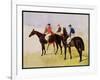 Study of Three Steeplechase Cracks: Allen Mcdonough on Brunette, Tom Oliver on Discount-John Frederick Herring I-Framed Giclee Print