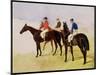 Study of Three Steeplechase Cracks: Allen Mcdonough on Brunette, Tom Oliver on Discount-John Frederick Herring I-Mounted Giclee Print