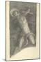 Study of Tintoretto's Saint Sebastian in the Scuola Grande Di San Rocco, 1859 or 1862-Edward Burne-Jones-Mounted Giclee Print