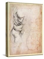 Study of Torso and Buttock-Michelangelo Buonarroti-Stretched Canvas