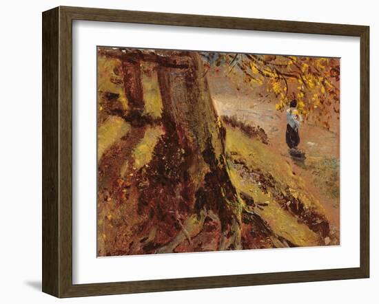 Study of Tree Trunks-John Constable-Framed Giclee Print