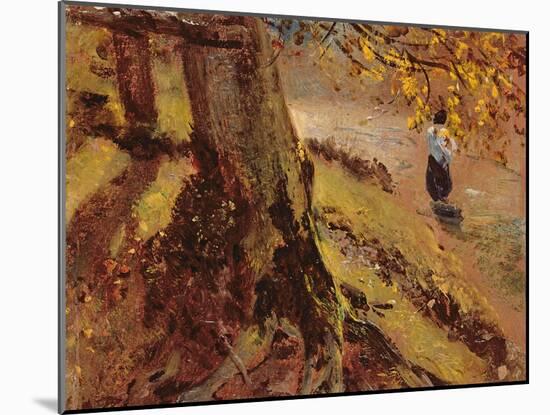 Study of Tree Trunks-John Constable-Mounted Giclee Print