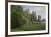 Study of Trees at Mortefontaine-Theodore Caruelle D' Aligny-Framed Premium Giclee Print