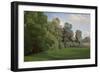 Study of Trees at Mortefontaine-Theodore Caruelle D' Aligny-Framed Art Print