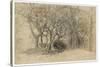 Study of Trees, Clovelly Park, 1834-Samuel Palmer-Stretched Canvas