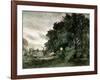 Study of Trees (Oil on Paper)-John Constable-Framed Giclee Print