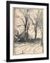 Study of Trees, Sompting, Sussex, C19th Century-Frank Mura-Framed Giclee Print