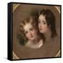 Study of Two Children-George Henry Harlow-Framed Stretched Canvas