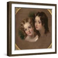 Study of Two Children-George Henry Harlow-Framed Giclee Print