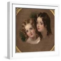 Study of Two Children-George Henry Harlow-Framed Giclee Print