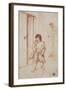 Study of Two Figures, 1710-15-Giuseppe Maria Crespi-Framed Giclee Print