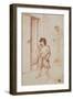 Study of Two Figures, 1710-15-Giuseppe Maria Crespi-Framed Giclee Print