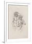 Study of Two Male Nudes for 'Arthur in Avalon', C. 1885-Edward Burne-Jones-Framed Giclee Print