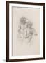 Study of Two Male Nudes for 'Arthur in Avalon', C. 1885-Edward Burne-Jones-Framed Giclee Print