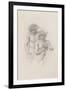 Study of Two Male Nudes for 'Arthur in Avalon', C. 1885-Edward Burne-Jones-Framed Giclee Print