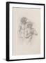 Study of Two Male Nudes for 'Arthur in Avalon', C. 1885-Edward Burne-Jones-Framed Giclee Print