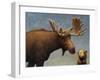 Study of Two Mammals-James W. Johnson-Framed Giclee Print