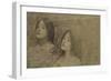 Study of Two Nymphs for 'Hylas and the Nymphs'-John William Waterhouse-Framed Giclee Print