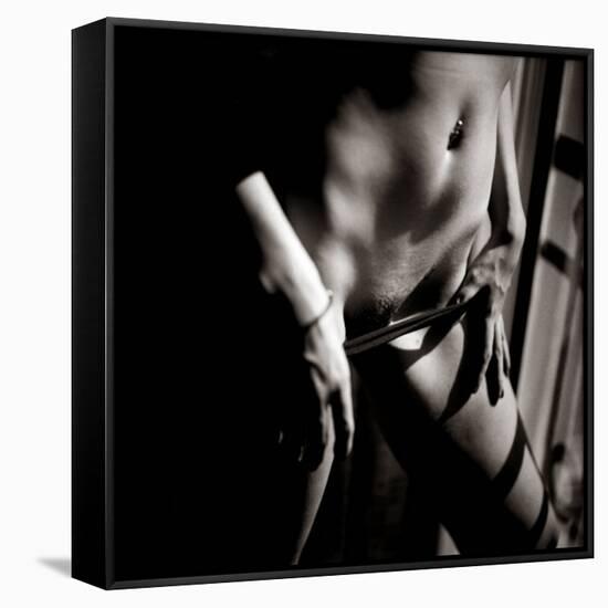 Study of Undressing-Edoardo Pasero-Framed Stretched Canvas