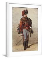 Study of Uniforms Drawing by Stanislao Grimaldi Del Poggetto-null-Framed Giclee Print