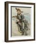 Study of Uniforms, Drawing by Stanislao Grimaldi Del Poggetto-null-Framed Giclee Print