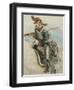 Study of Uniforms, Drawing by Stanislao Grimaldi Del Poggetto-null-Framed Giclee Print