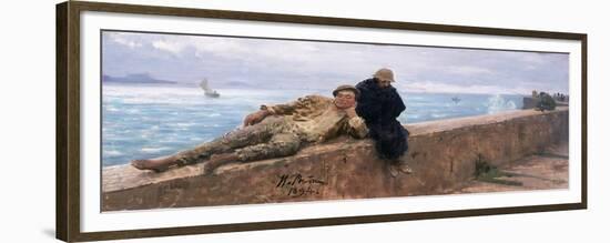 Study of Vagabonds, 1894-Ilya Efimovich Repin-Framed Giclee Print