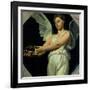 Study of Victory for the Apotheosis of Homer, 1826-27-Jean-Auguste-Dominique Ingres-Framed Giclee Print