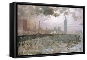 Study of Westminster Bridge (Studio Per Westminster Bridge)-Giuseppe De Nittis-Framed Stretched Canvas