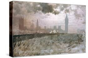 Study of Westminster Bridge (Studio Per Westminster Bridge)-Giuseppe De Nittis-Stretched Canvas