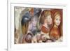 Study of Young Girls; Etudes De Jeunes Filles-Pierre-Auguste Renoir-Framed Giclee Print