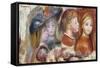 Study of Young Girls; Etudes De Jeunes Filles-Pierre-Auguste Renoir-Framed Stretched Canvas