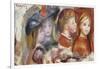 Study of Young Girls; Etudes De Jeunes Filles-Pierre-Auguste Renoir-Framed Giclee Print