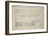 Study Perspective for the "Coronation of Napoleon I."-Jacques-Louis David-Framed Giclee Print