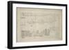 Study Perspective for the "Coronation of Napoleon I."-Jacques-Louis David-Framed Giclee Print