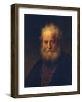 Study to the Painting &Quot-Rembrandt van Rijn-Framed Giclee Print