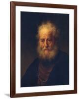 Study to the Painting &Quot-Rembrandt van Rijn-Framed Giclee Print