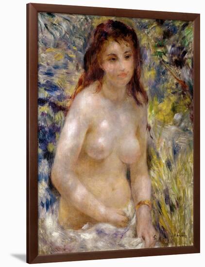 Study. Torso, Effect of Sunlight, circa 1875-76-Pierre-Auguste Renoir-Framed Giclee Print