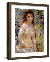 Study. Torso, Effect of Sunlight, circa 1875-76-Pierre-Auguste Renoir-Framed Giclee Print