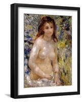 Study. Torso, Effect of Sunlight, circa 1875-76-Pierre-Auguste Renoir-Framed Giclee Print