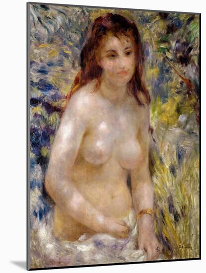 Study. Torso, Effect of Sunlight, circa 1875-76-Pierre-Auguste Renoir-Mounted Giclee Print