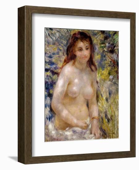 Study. Torso, Effect of Sunlight, circa 1875-76-Pierre-Auguste Renoir-Framed Giclee Print