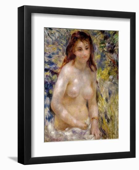 Study. Torso, Effect of Sunlight, circa 1875-76-Pierre-Auguste Renoir-Framed Giclee Print