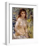 Study. Torso, Effect of Sunlight, circa 1875-76-Pierre-Auguste Renoir-Framed Giclee Print