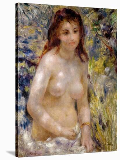 Study. Torso, Effect of Sunlight, circa 1875-76-Pierre-Auguste Renoir-Stretched Canvas