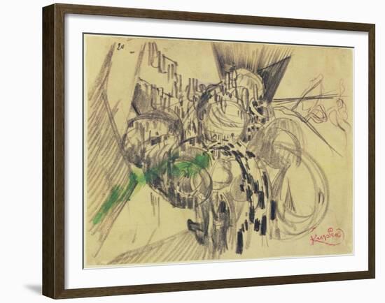 Study with Green-Frantisek Kupka-Framed Giclee Print