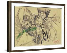 Study with Green-Frantisek Kupka-Framed Giclee Print