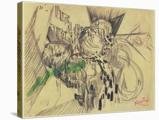 Study with Green-Frantisek Kupka-Stretched Canvas