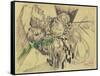 Study with Green-Frantisek Kupka-Framed Stretched Canvas